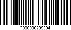 Código de barras (EAN, GTIN, SKU, ISBN): '7890000239394'