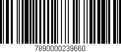 Código de barras (EAN, GTIN, SKU, ISBN): '7890000239660'