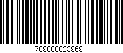 Código de barras (EAN, GTIN, SKU, ISBN): '7890000239691'