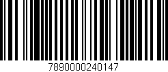 Código de barras (EAN, GTIN, SKU, ISBN): '7890000240147'