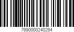 Código de barras (EAN, GTIN, SKU, ISBN): '7890000240284'