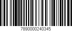 Código de barras (EAN, GTIN, SKU, ISBN): '7890000240345'