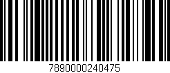 Código de barras (EAN, GTIN, SKU, ISBN): '7890000240475'