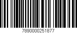Código de barras (EAN, GTIN, SKU, ISBN): '7890000251877'