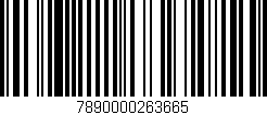 Código de barras (EAN, GTIN, SKU, ISBN): '7890000263665'