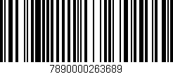 Código de barras (EAN, GTIN, SKU, ISBN): '7890000263689'