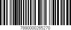 Código de barras (EAN, GTIN, SKU, ISBN): '7890000265270'