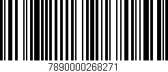 Código de barras (EAN, GTIN, SKU, ISBN): '7890000268271'