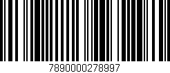 Código de barras (EAN, GTIN, SKU, ISBN): '7890000278997'
