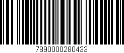 Código de barras (EAN, GTIN, SKU, ISBN): '7890000280433'