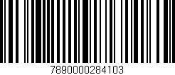 Código de barras (EAN, GTIN, SKU, ISBN): '7890000284103'