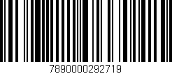 Código de barras (EAN, GTIN, SKU, ISBN): '7890000292719'