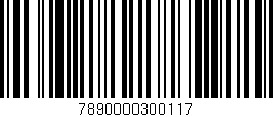 Código de barras (EAN, GTIN, SKU, ISBN): '7890000300117'