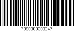 Código de barras (EAN, GTIN, SKU, ISBN): '7890000300247'