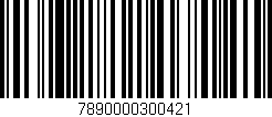Código de barras (EAN, GTIN, SKU, ISBN): '7890000300421'