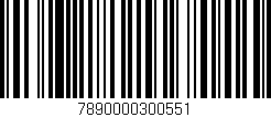 Código de barras (EAN, GTIN, SKU, ISBN): '7890000300551'