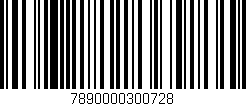 Código de barras (EAN, GTIN, SKU, ISBN): '7890000300728'