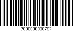 Código de barras (EAN, GTIN, SKU, ISBN): '7890000300797'