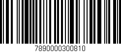 Código de barras (EAN, GTIN, SKU, ISBN): '7890000300810'