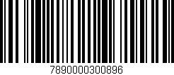 Código de barras (EAN, GTIN, SKU, ISBN): '7890000300896'