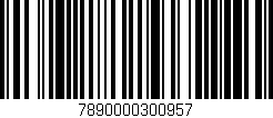 Código de barras (EAN, GTIN, SKU, ISBN): '7890000300957'