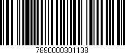 Código de barras (EAN, GTIN, SKU, ISBN): '7890000301138'