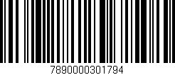 Código de barras (EAN, GTIN, SKU, ISBN): '7890000301794'