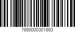 Código de barras (EAN, GTIN, SKU, ISBN): '7890000301893'