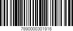 Código de barras (EAN, GTIN, SKU, ISBN): '7890000301916'
