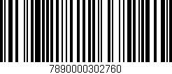 Código de barras (EAN, GTIN, SKU, ISBN): '7890000302760'