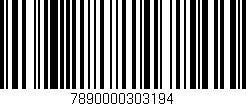Código de barras (EAN, GTIN, SKU, ISBN): '7890000303194'