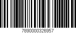 Código de barras (EAN, GTIN, SKU, ISBN): '7890000326957'