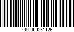 Código de barras (EAN, GTIN, SKU, ISBN): '7890000351126'