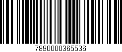 Código de barras (EAN, GTIN, SKU, ISBN): '7890000365536'