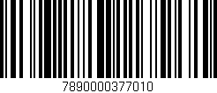 Código de barras (EAN, GTIN, SKU, ISBN): '7890000377010'
