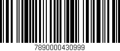 Código de barras (EAN, GTIN, SKU, ISBN): '7890000430999'