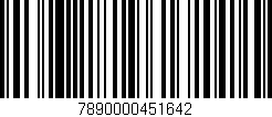 Código de barras (EAN, GTIN, SKU, ISBN): '7890000451642'