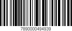 Código de barras (EAN, GTIN, SKU, ISBN): '7890000494939'
