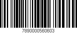 Código de barras (EAN, GTIN, SKU, ISBN): '7890000560603'