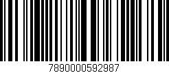 Código de barras (EAN, GTIN, SKU, ISBN): '7890000592987'