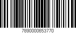 Código de barras (EAN, GTIN, SKU, ISBN): '7890000653770'