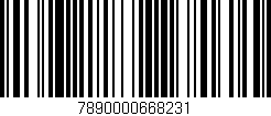 Código de barras (EAN, GTIN, SKU, ISBN): '7890000668231'