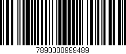 Código de barras (EAN, GTIN, SKU, ISBN): '7890000999489'