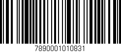 Código de barras (EAN, GTIN, SKU, ISBN): '7890001010831'