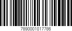 Código de barras (EAN, GTIN, SKU, ISBN): '7890001017786'