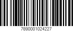 Código de barras (EAN, GTIN, SKU, ISBN): '7890001024227'