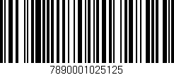 Código de barras (EAN, GTIN, SKU, ISBN): '7890001025125'