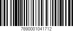 Código de barras (EAN, GTIN, SKU, ISBN): '7890001041712'