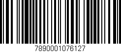 Código de barras (EAN, GTIN, SKU, ISBN): '7890001076127'