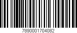 Código de barras (EAN, GTIN, SKU, ISBN): '7890001704082'